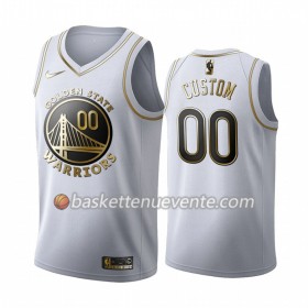 Maillot Basket Golden State Warriors Personnalisé 2019-20 Nike Blanc Golden Edition Swingman - Homme